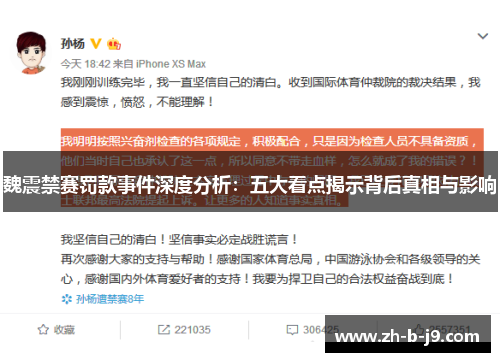 魏震禁赛罚款事件深度分析：五大看点揭示背后真相与影响